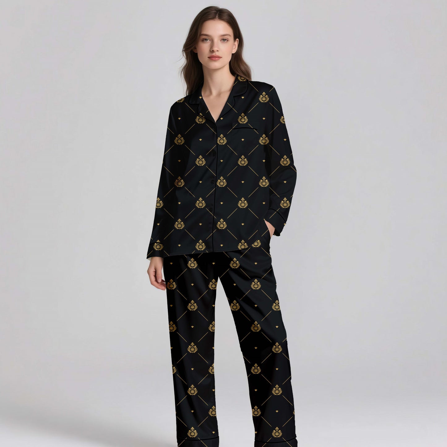 PJ-0005 - Soft Royal Silk Sleepwear