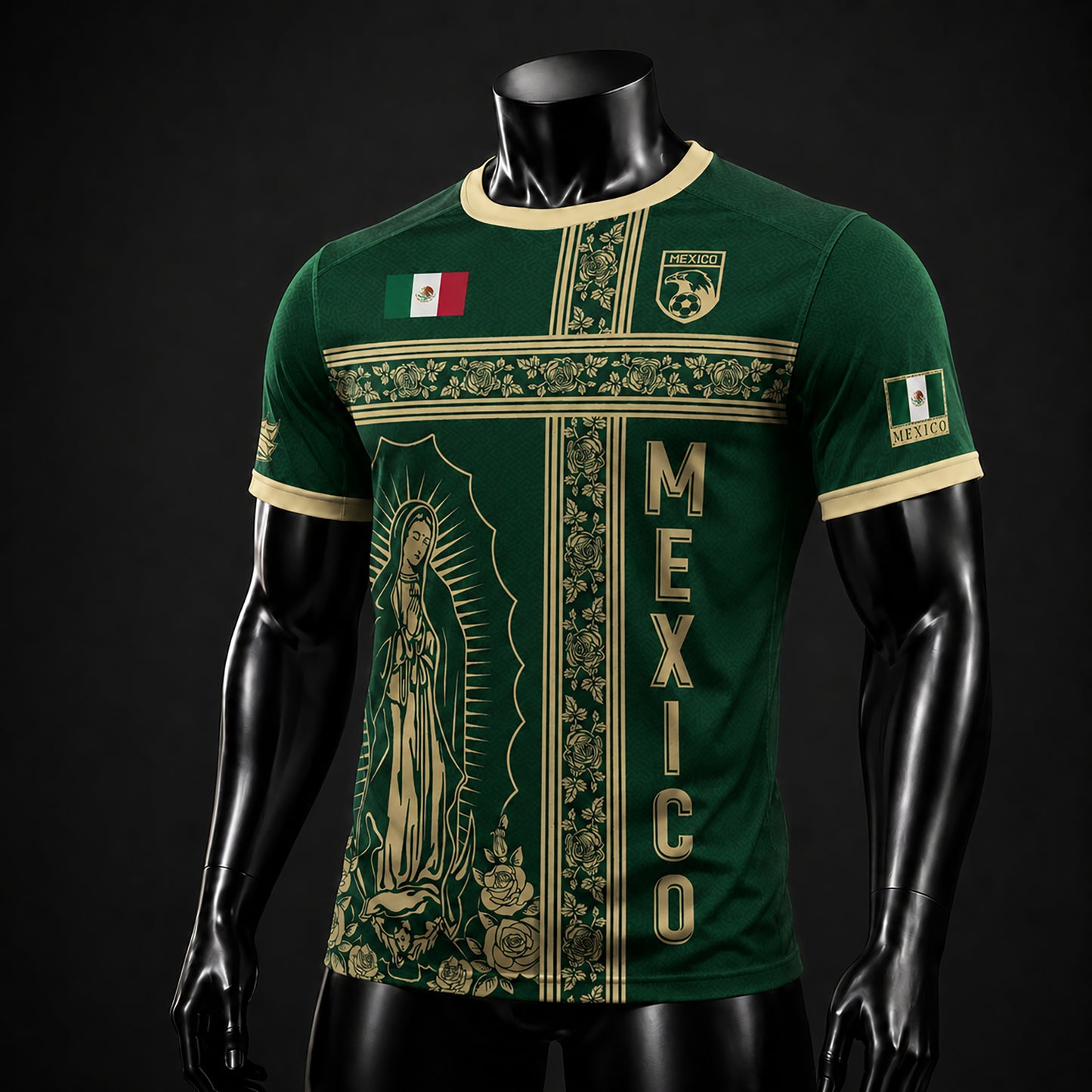 SJ-341-Mexican Culture Graphic Football Set, Vintage Aztec Eagle Pattern Team Jerseys FREE SHIPPING