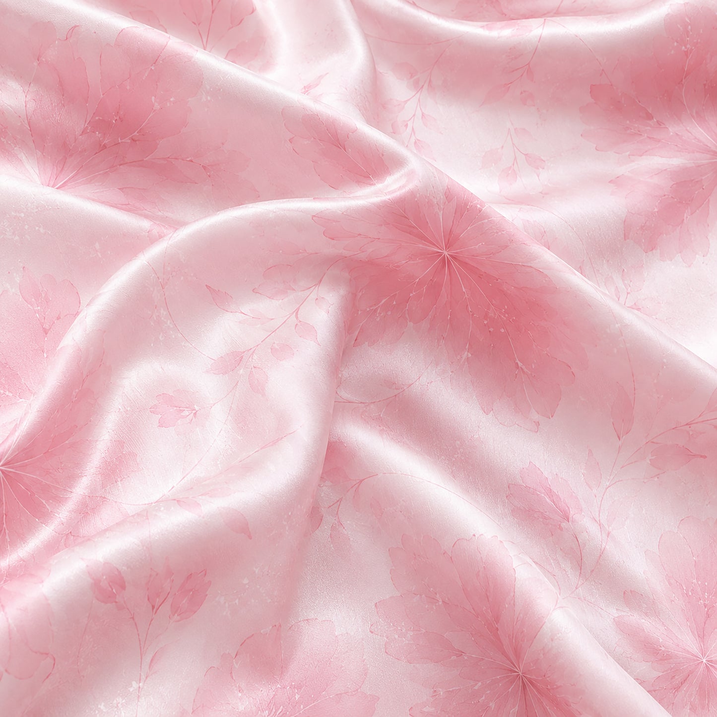 PJ-571-Luxury Satin Pajamas Adorned With Vibrant Floral Illustrations Perfect For Lounging In Style Throughout Every Season