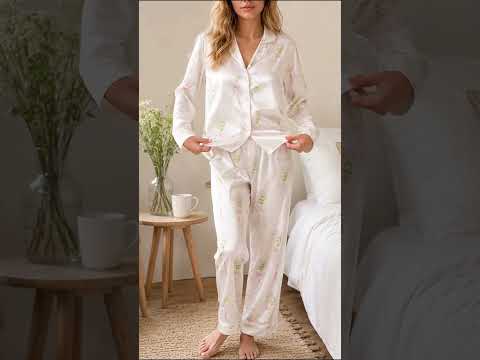 PJ-380-Coquette Martini Glass Satin Pajamas Pink Bow Cocktail Sleepwear Pjs