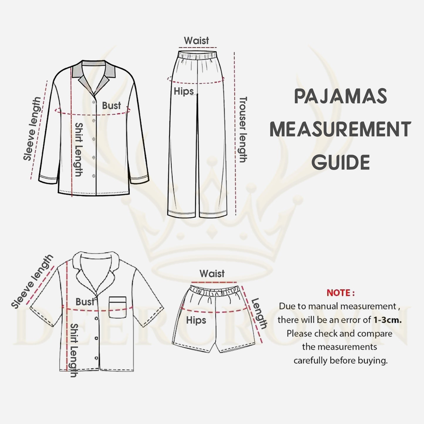 PJ-0008-Classic Satin Duck Pattern Pajama Set with Black Trim FREE SHIPING