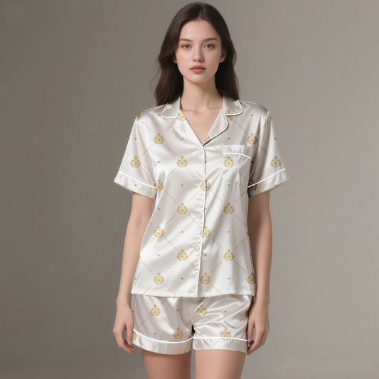 PJ-0005  - Soft Royal Silk Sleepwear