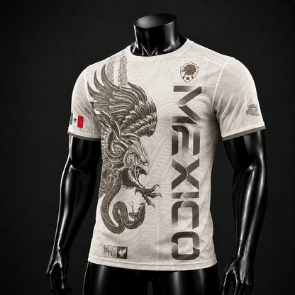 SJ-338-Mexico Concept Soccer Jersey Collection, Aztec Calendar Gold Print Athletic Sportswear Apparel Set FREE SHIPING