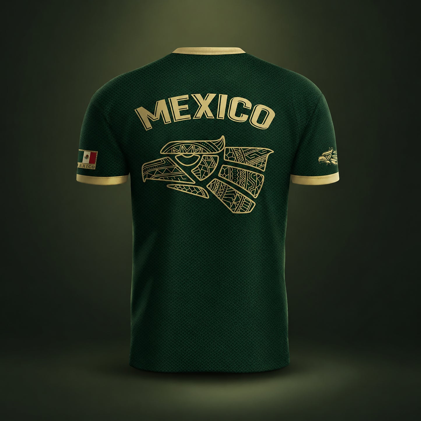 SJ-341-Mexican Culture Graphic Football Set, Vintage Aztec Eagle Pattern Team Jerseys FREE SHIPPING