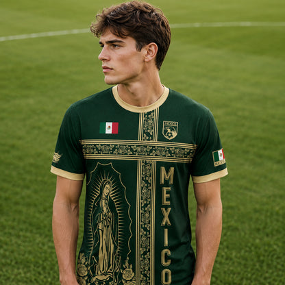 SJ-341-Mexican Culture Graphic Football Set, Vintage Aztec Eagle Pattern Team Jerseys FREE SHIPPING