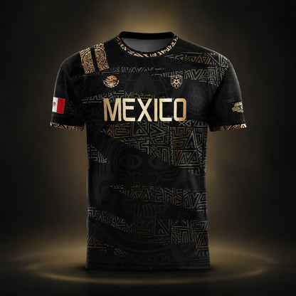 SJ-344-Adult/Youth Mexico Aztec Eagle Soccer Jersey Set, Matching Shorts Graphic Football Sportswear Outfit FREE SHIPPING