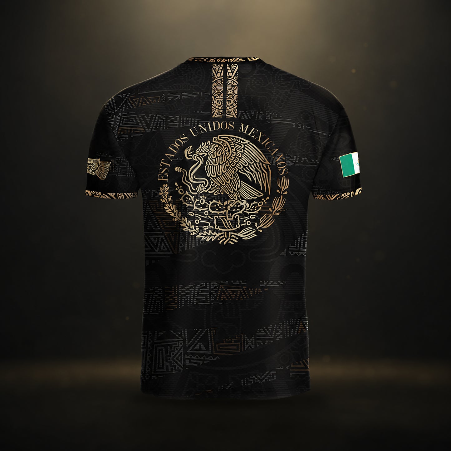 SJ-344-Adult/Youth Mexico Aztec Eagle Soccer Jersey Set, Matching Shorts Graphic Football Sportswear Outfit FREE SHIPPING