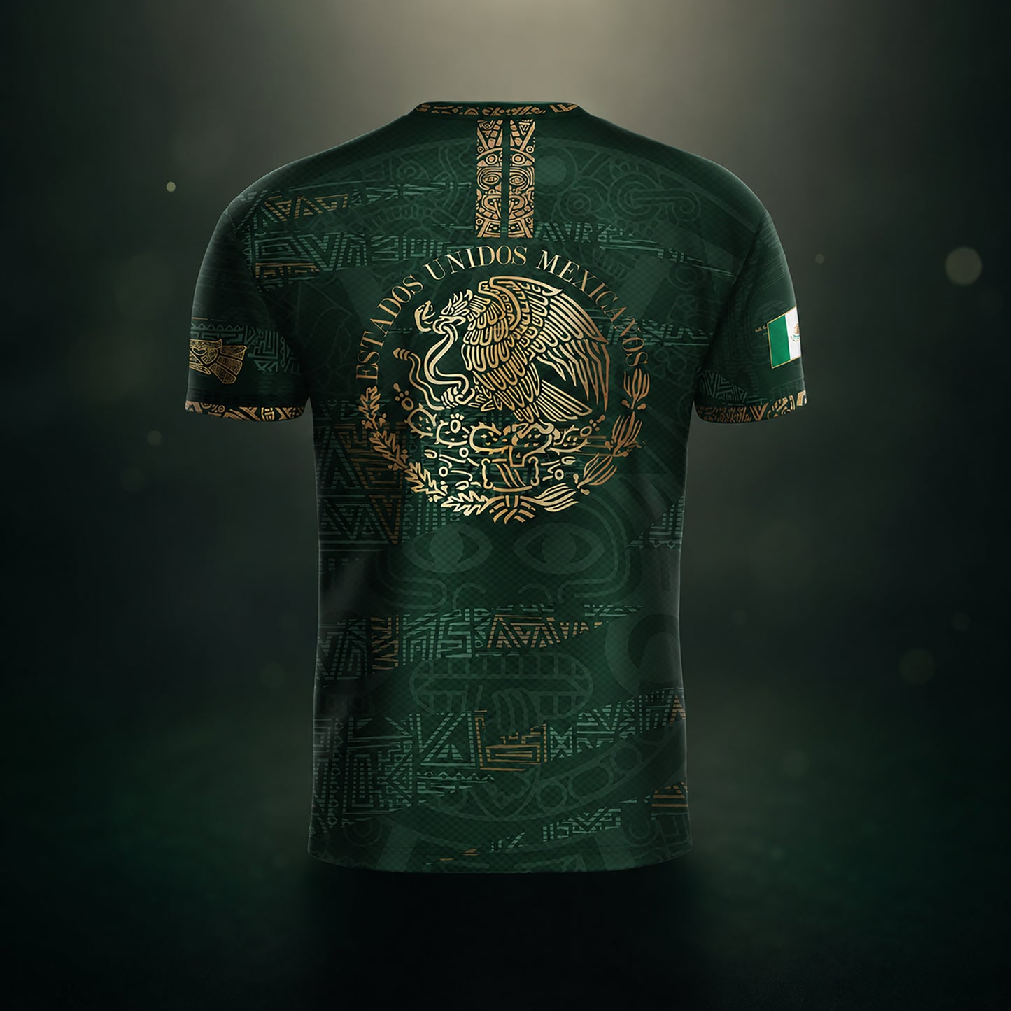 SJ-344-Adult/Youth Mexico Aztec Eagle Soccer Jersey Set, Matching Shorts Graphic Football Sportswear Outfit FREE SHIPPING