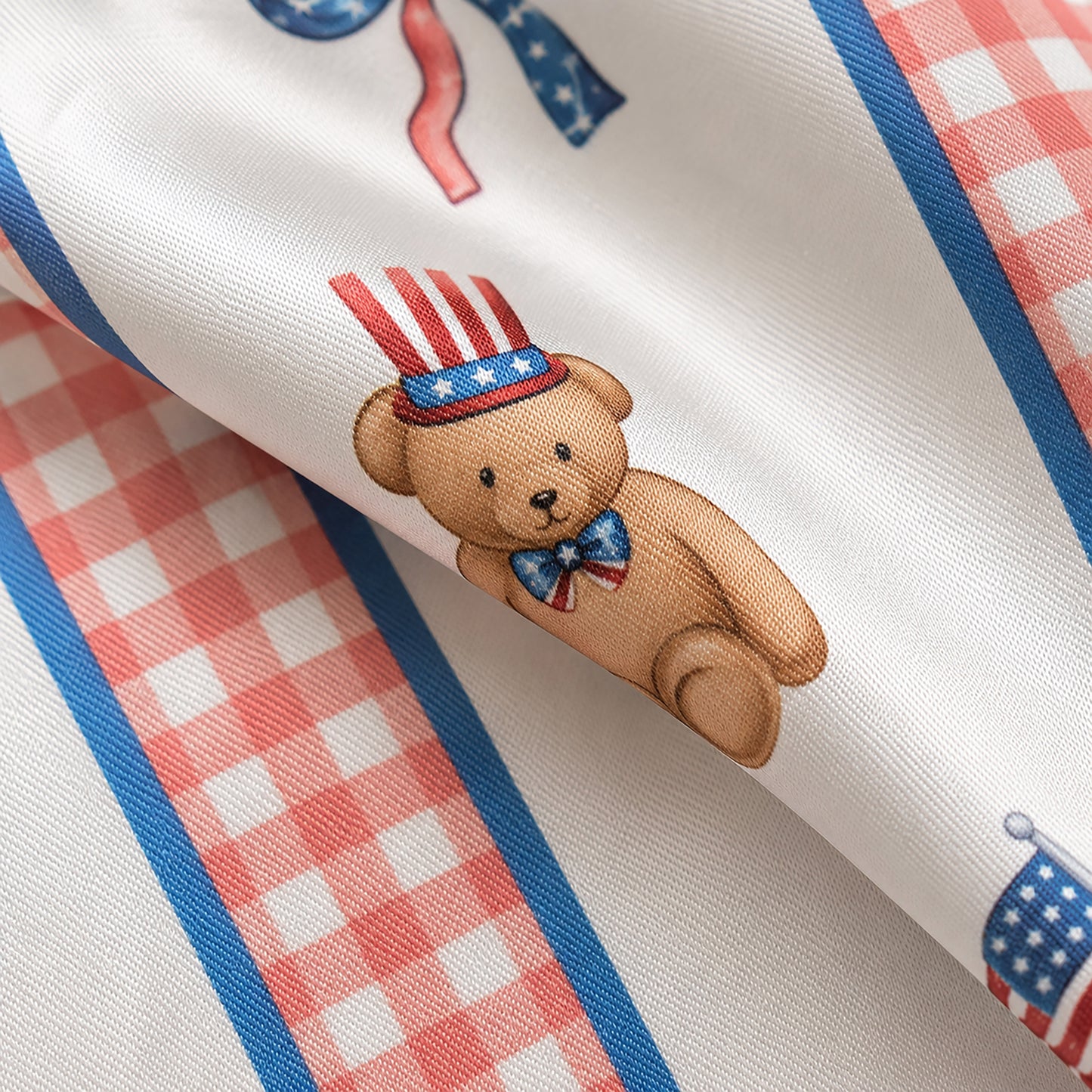 PJ-399-Ivory Satin Novelty Pajama Apparel, Scarlet Ribbon Component Short Sleeve Loungewear Sleepwear Collection Vesture
