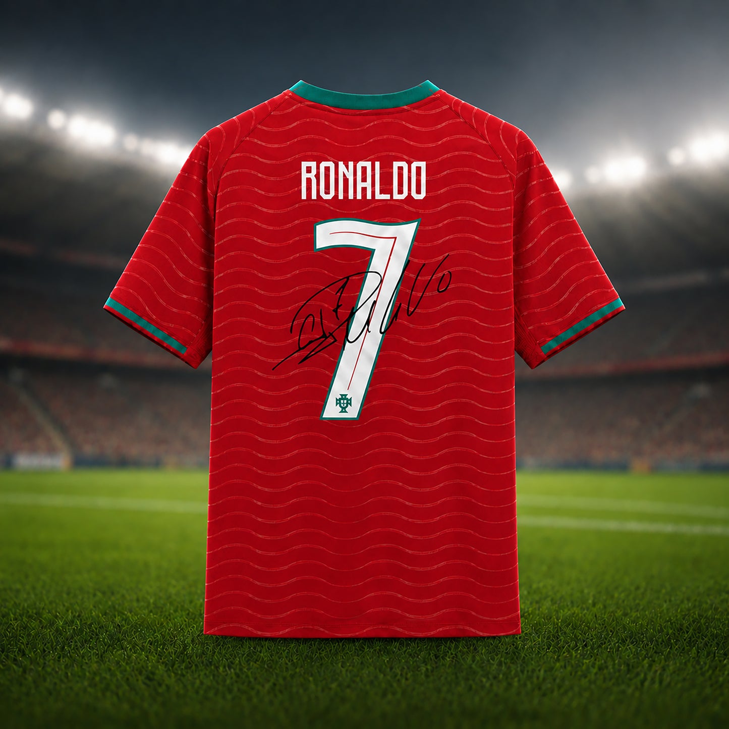 SJ-450,451-Adult/Youth Portugal National Team Home And Away Soccer Kit Set Featuring Ronaldo Player Signature Print FREE SHIPPING