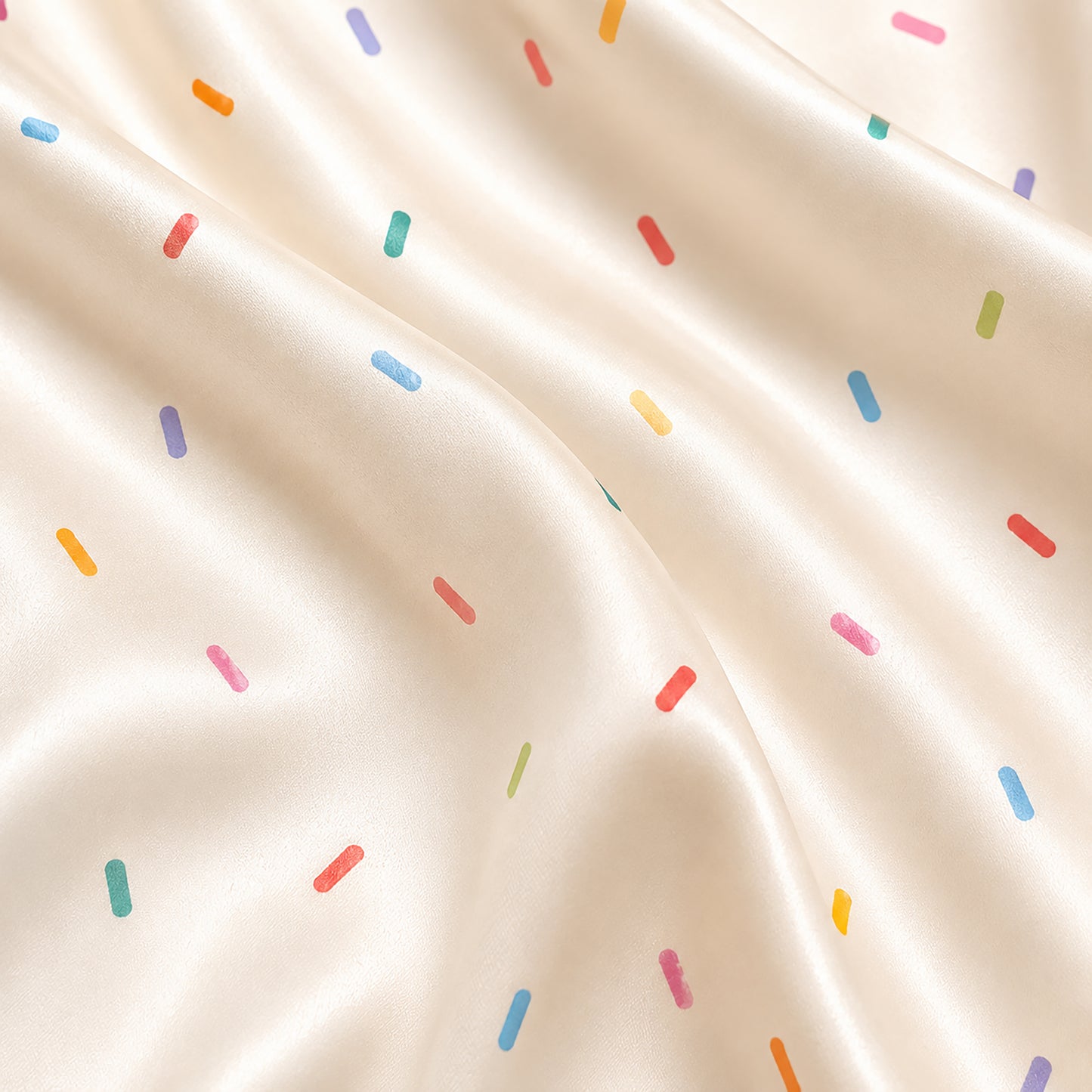 PJ-472-Ivory Poly Celebration Pajama Apparel, Sweet Sprinkles Printed Loungewear Sleepwear Collection Top Bottom Attire