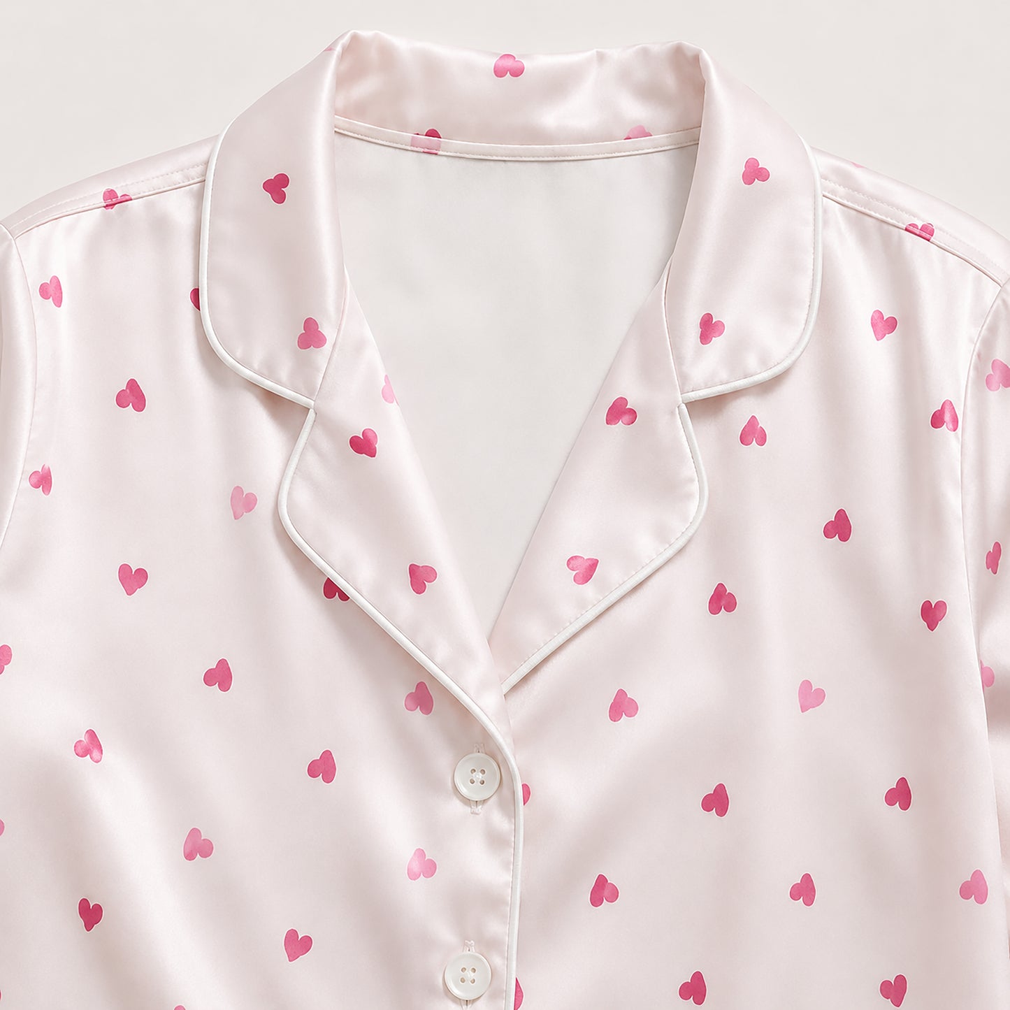 PJ-572-Elegant Flower Pattern Sleepwear Set Designed For Ultimate Comfort With A Relaxed Fit Silhouette Style
