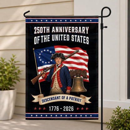 FLG-375-American 250 Years Revolutionary Flag, Betsy Ross Style Liberty Bell Yard Garden Flag FREE SHIPPING
