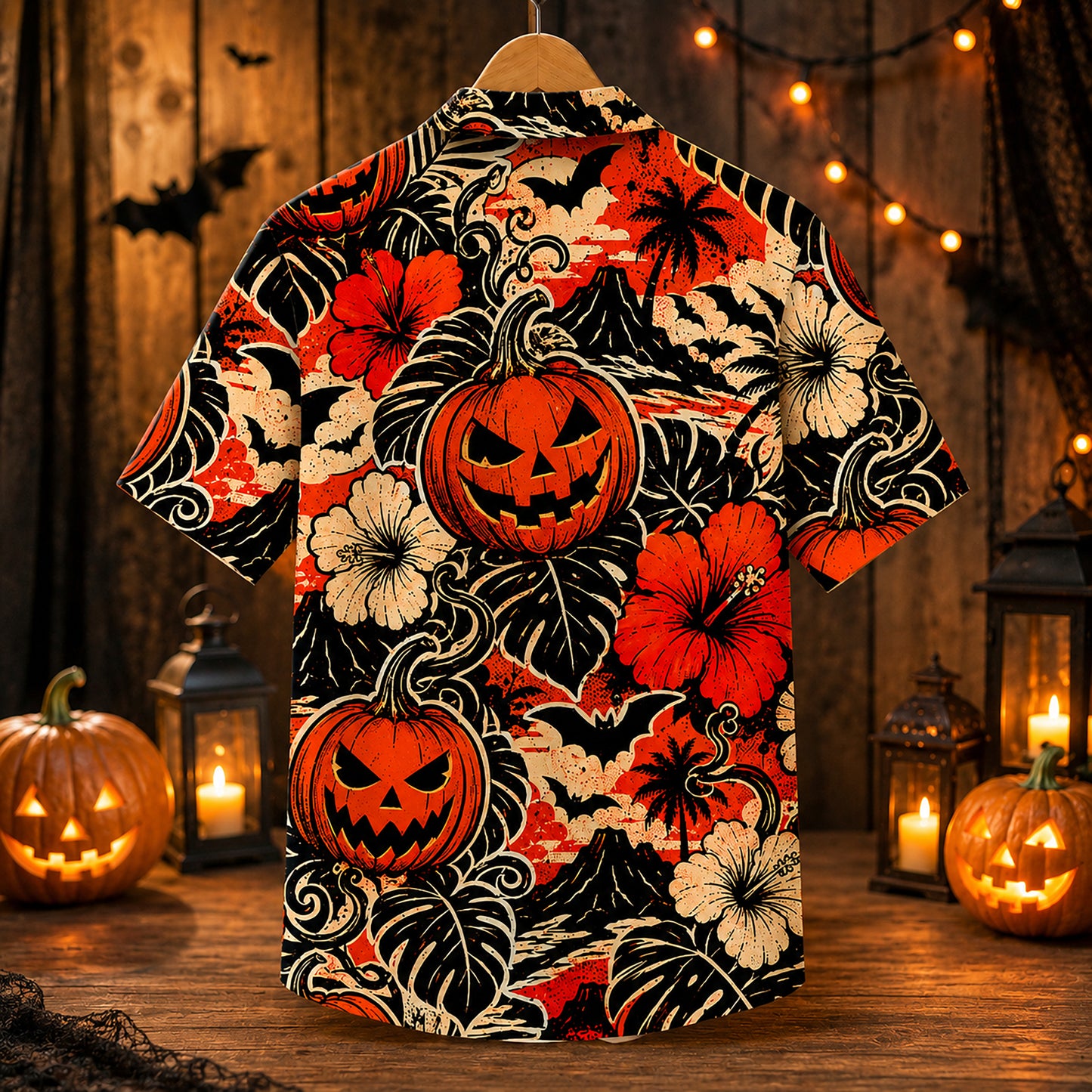 HW-636-Opulent Lounge Pajamas Showcasing Enchanted Supernatural Prints And Flawless Fabric Finish
