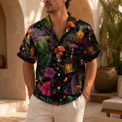 HW-640-Exquisite Minimalist Lounge Pajamas Boasting Hypnotic Haunted Illustrations And Extraordinary Refinement