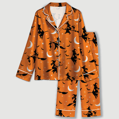 PJ-630-High End Boutique Sleepwear Boasting Exquisite Witchy Art And Seamless Pattern Integration