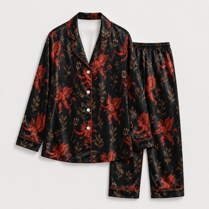 PJ-M319-Versatile Halloween Theme Sleepwear Set With Playful Seasonal Motifs Crafted From Durable And Breathable Material For All-Day Wear