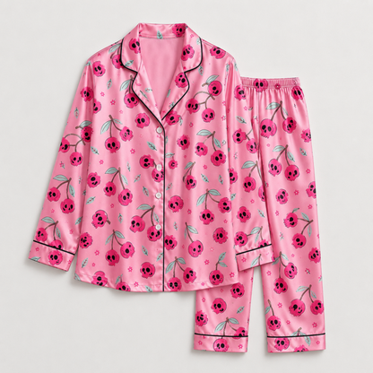 PJ-M326-Relaxed Fit Halloween Pajama Set Featuring Traditional Festive Illustrations Made From High-Quality Soft Fabric For Ultimate Comfort