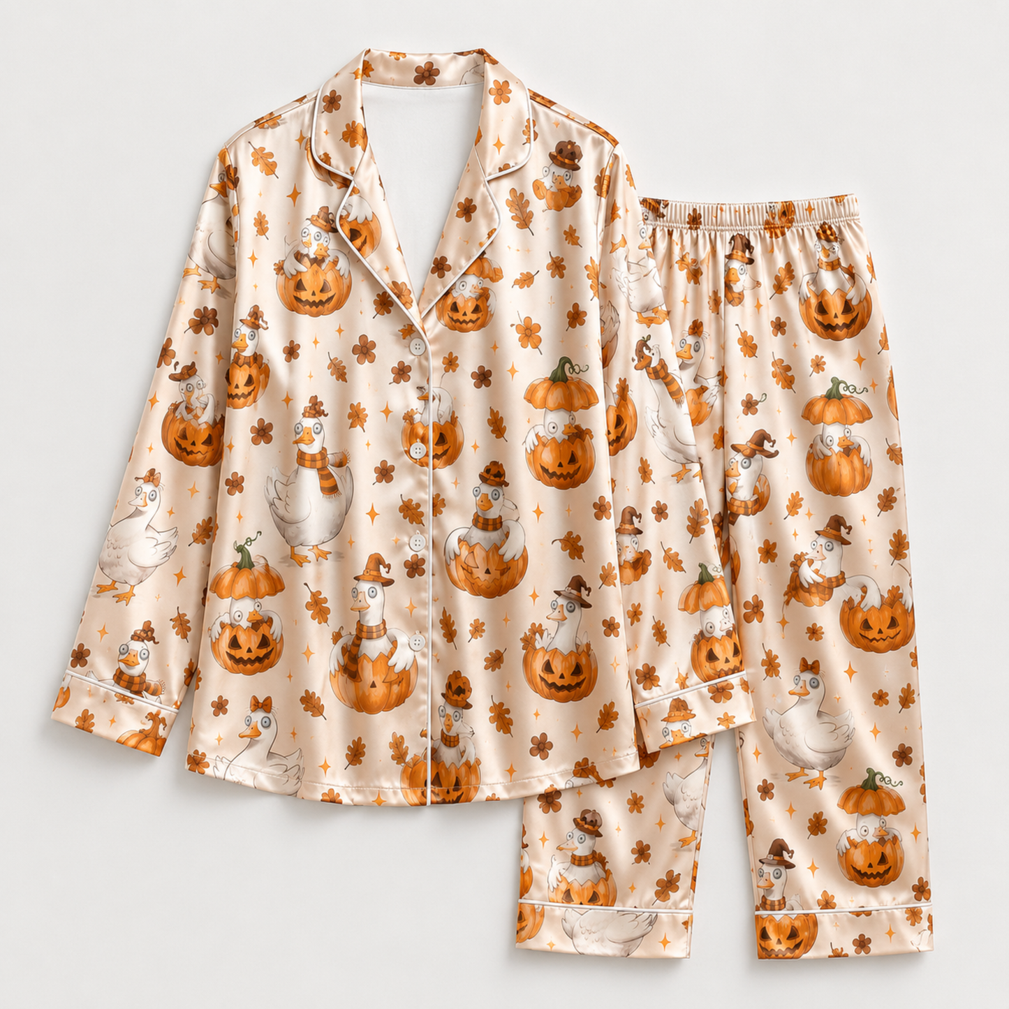 PJ-M339-Spooky Yet Adorable Halloween Print Sleepwear Collection Designed For Ultimate Comfort During The Autumn Festive Season