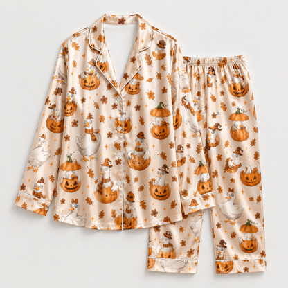 PJ-M339-Spooky Yet Adorable Halloween Print Sleepwear Collection Designed For Ultimate Comfort During The Autumn Festive Season