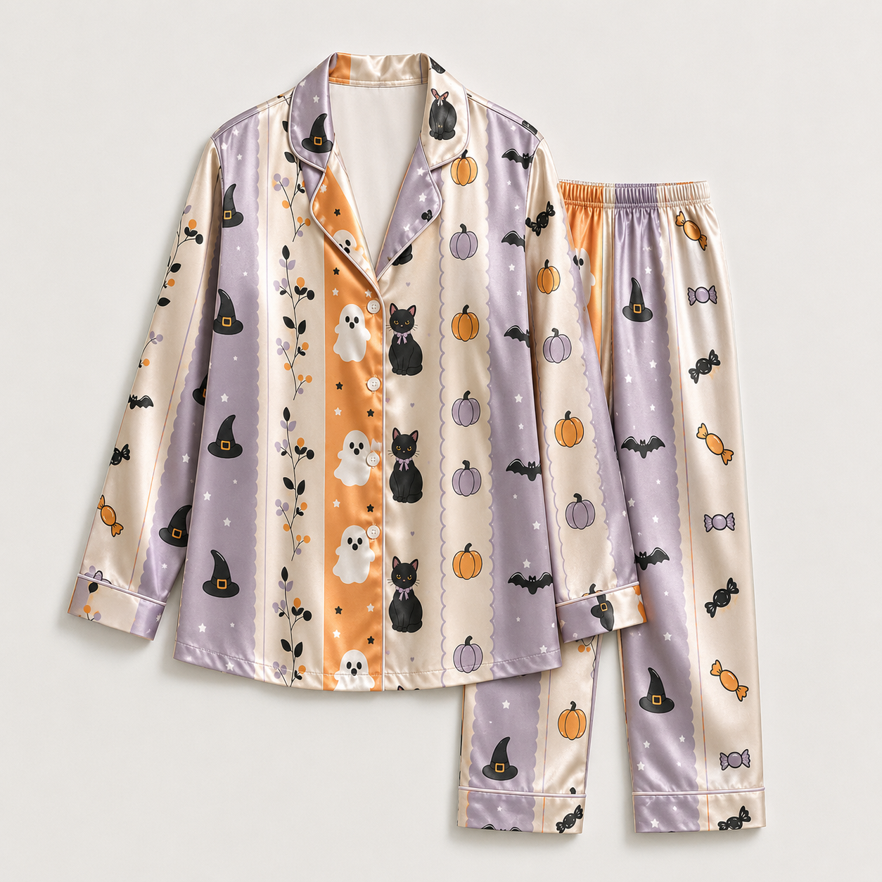 PJ-M366-Premium Artistic Mood Pajama Set With Impeccable Construction And A Deeply Atmospheric Aesthetic