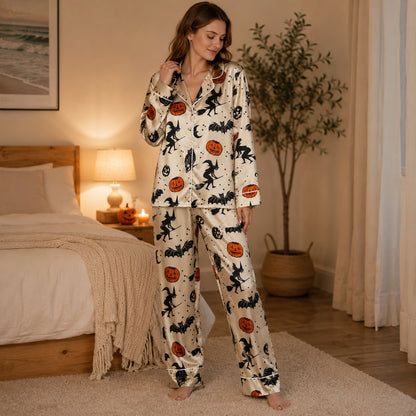 PJ-631-Elegant Sleep Sets Highlighted By Detailed Witchcraft Illustrations And Premium Construction