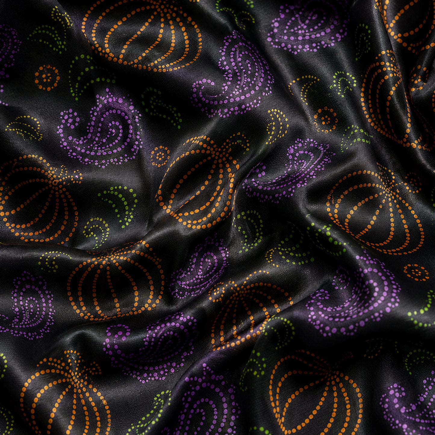 PJ-659-Spooky Joyride Satin Pajamas, Fun Halloween Sleepwear Set, Relaxed October Loungewear, Cozy Gift