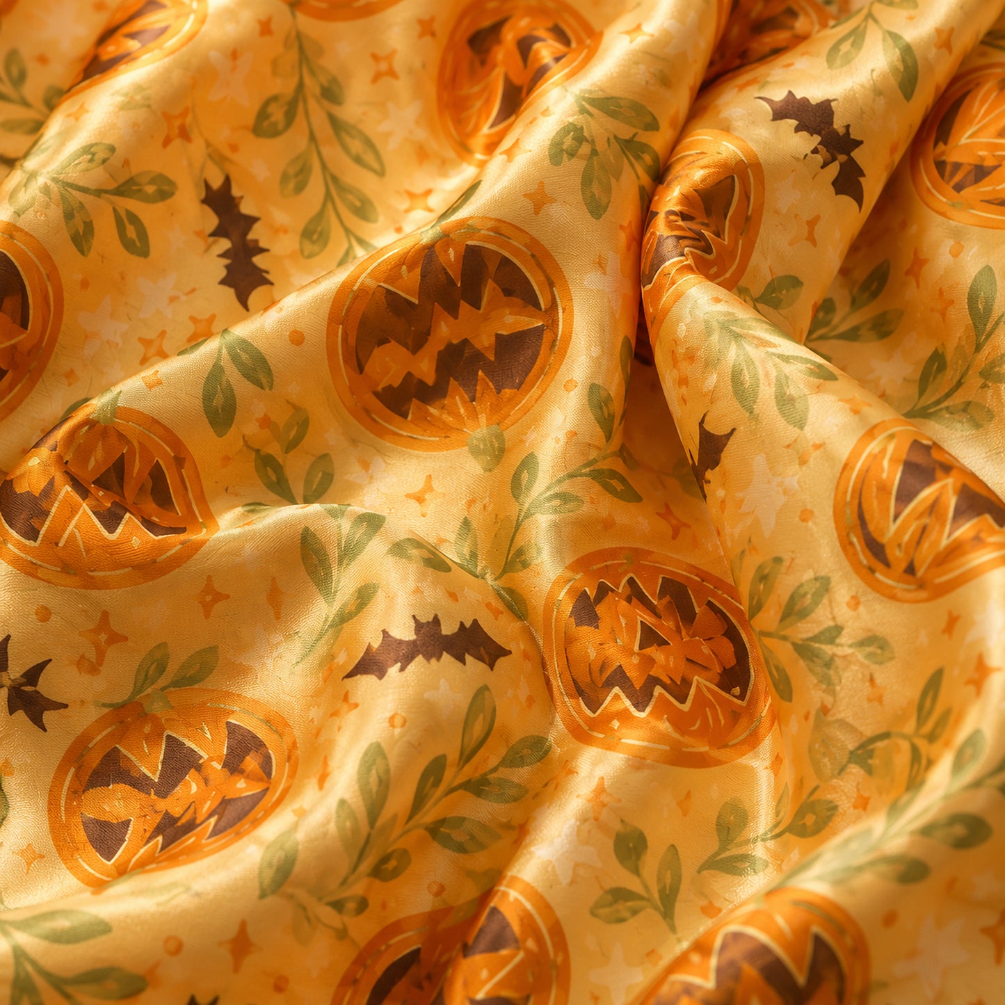 PJ-663-Cute Halloween Pajamas, Sketchy Pumpkin Sleepwear, Autumn Lounge Set