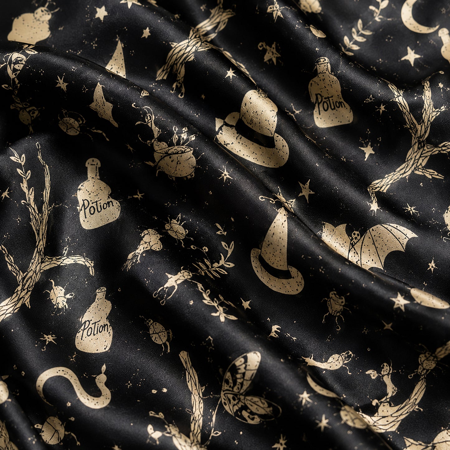 PJ-720-Cozy Halloween Satin Pajama Set with Playful Seasonal Festival Print