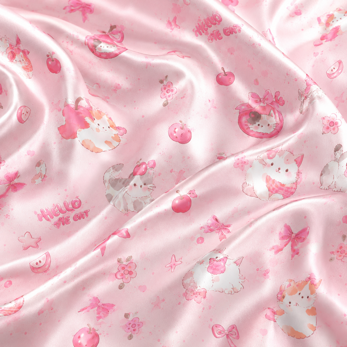 PJ-M210-Soft Salmon Poly Pajama Apparel, Refined Floral Graphic Sleepwear and Comfortable Loungewear Set