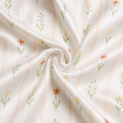PJ-M252-Floral Print Satin Pajama Set, Matching Sleepwear and Cozy Loungewear Collection