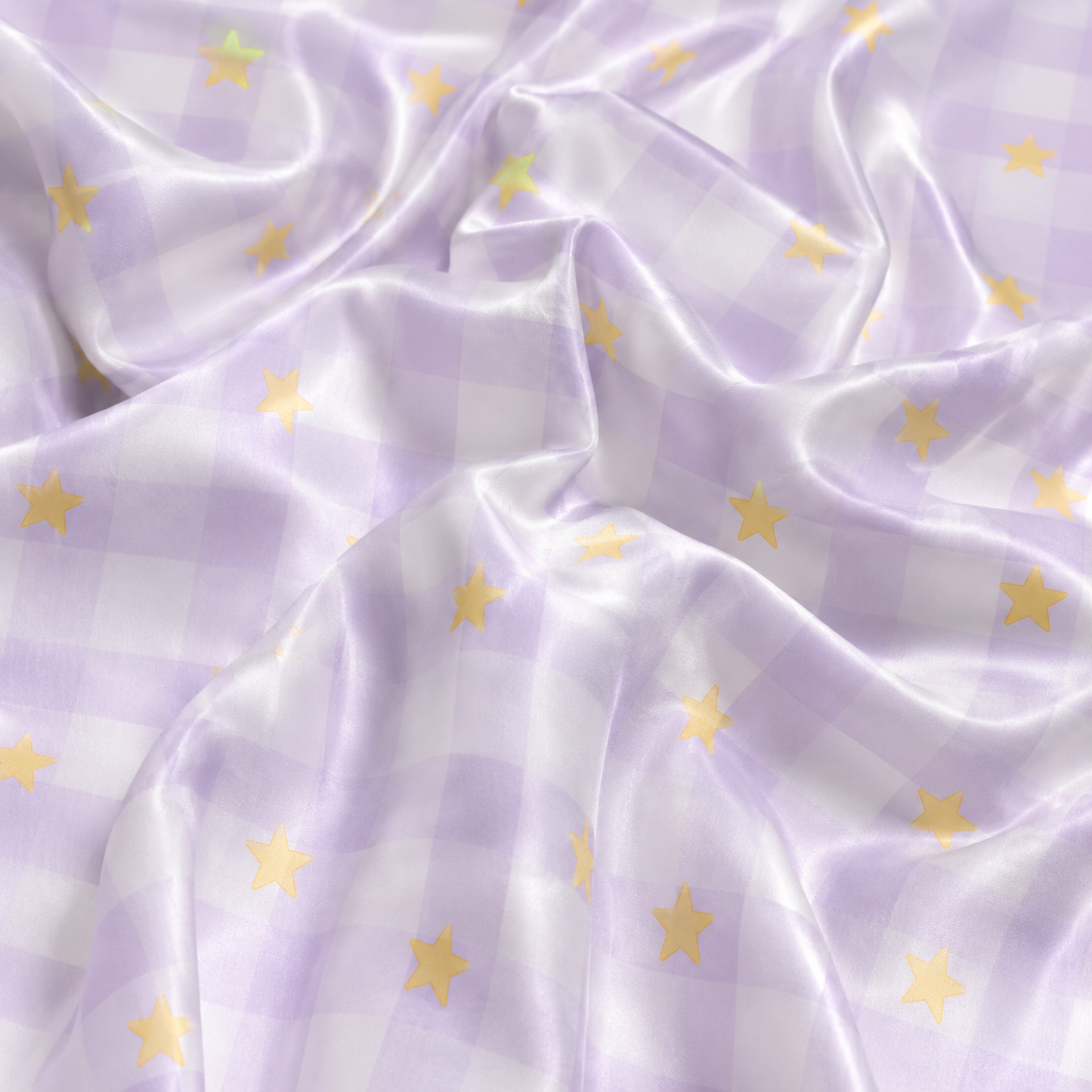 PJ-M284-Lavender Plaid Sleepwear with Star Pattern with Soft Breathable Fabric for Cozy Everyday Sleepwear