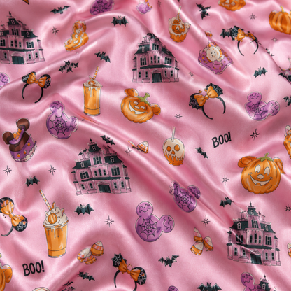 PJ-M306-Classic Halloween Pattern Sleepwear Set Crafted From Soft And Breathable Fabric For A Relaxed At-Home Fit