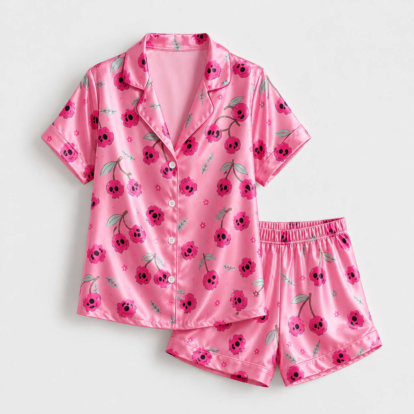 PJ-M326-Relaxed Fit Halloween Pajama Set Featuring Traditional Festive Illustrations Made From High-Quality Soft Fabric For Ultimate Comfort