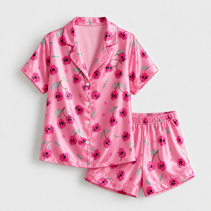 PJ-M326-Relaxed Fit Halloween Pajama Set Featuring Traditional Festive Illustrations Made From High-Quality Soft Fabric For Ultimate Comfort