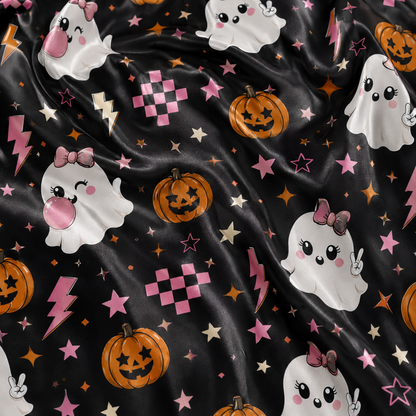 PJ-M337-Cozy Halloween-Themed Loungewear Set Displaying Delightful Seasonal Motifs Perfect For Relaxing Nights Throughout The Entire October