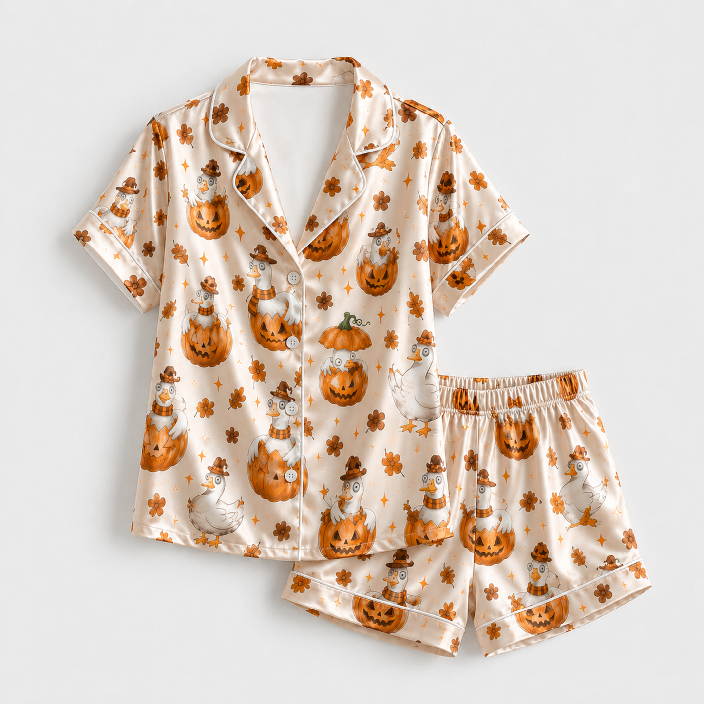 PJ-M339-Spooky Yet Adorable Halloween Print Sleepwear Collection Designed For Ultimate Comfort During The Autumn Festive Season