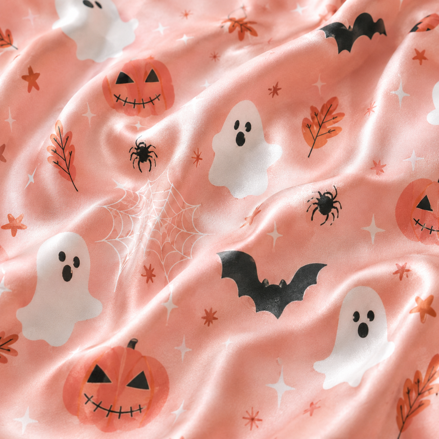 PJ-M361-Classic Halloween Pattern Pajama Set Perfect For Creating A Sophisticated Nightly Ambience