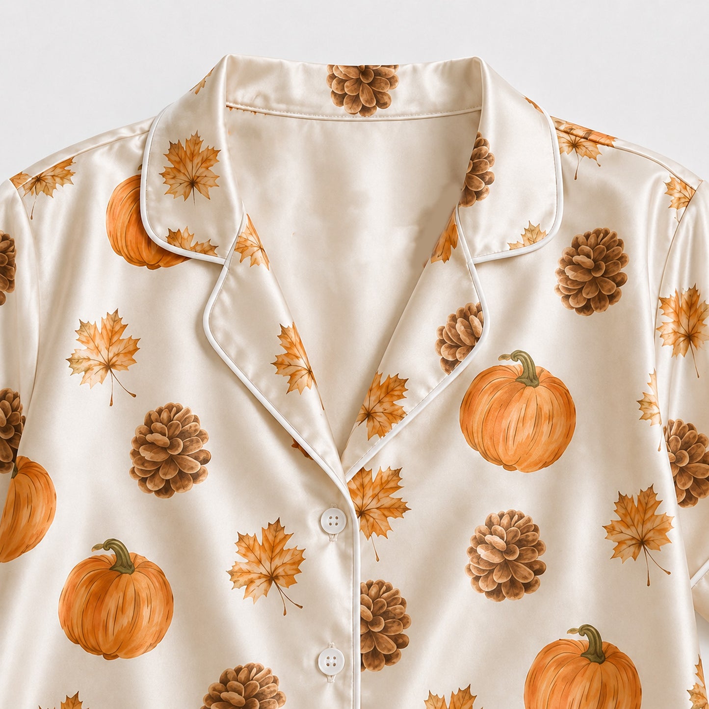 PJ-M367-Classic Jack O' Lantern Pattern Pajama Set Perfect For Creating A Sophisticated Nightly Ambience